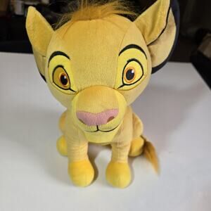 Disney The Lion King Simba Plush Stuffed Animal Just Play Embroidered Cub 12"